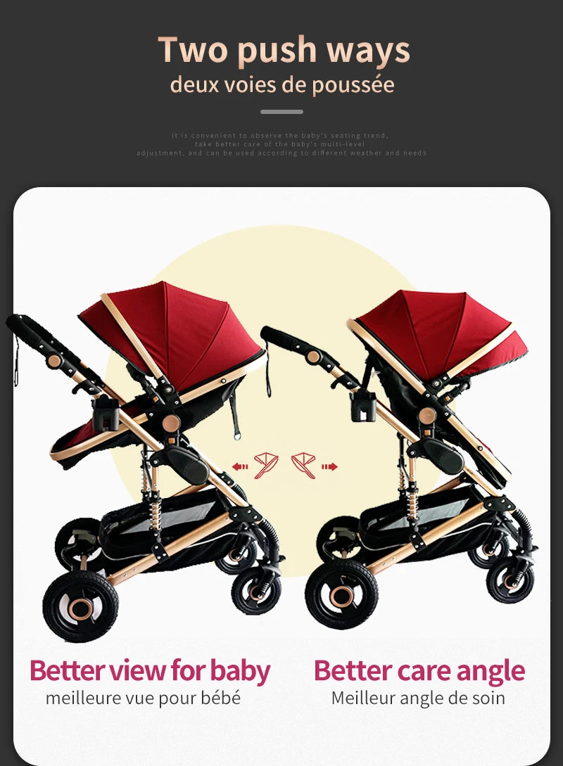 Stroller 3 in 1 Folding Carriage