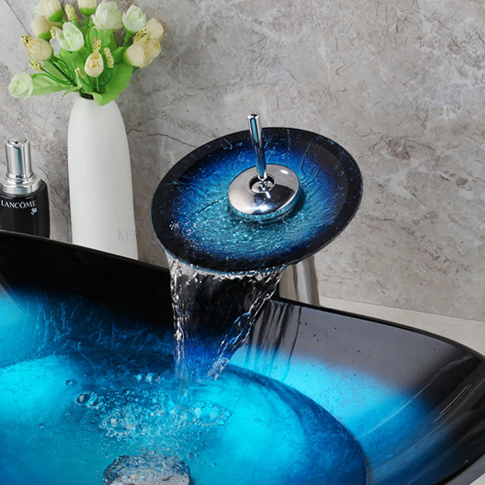 Tempered Glass Basin Sink Washbasin