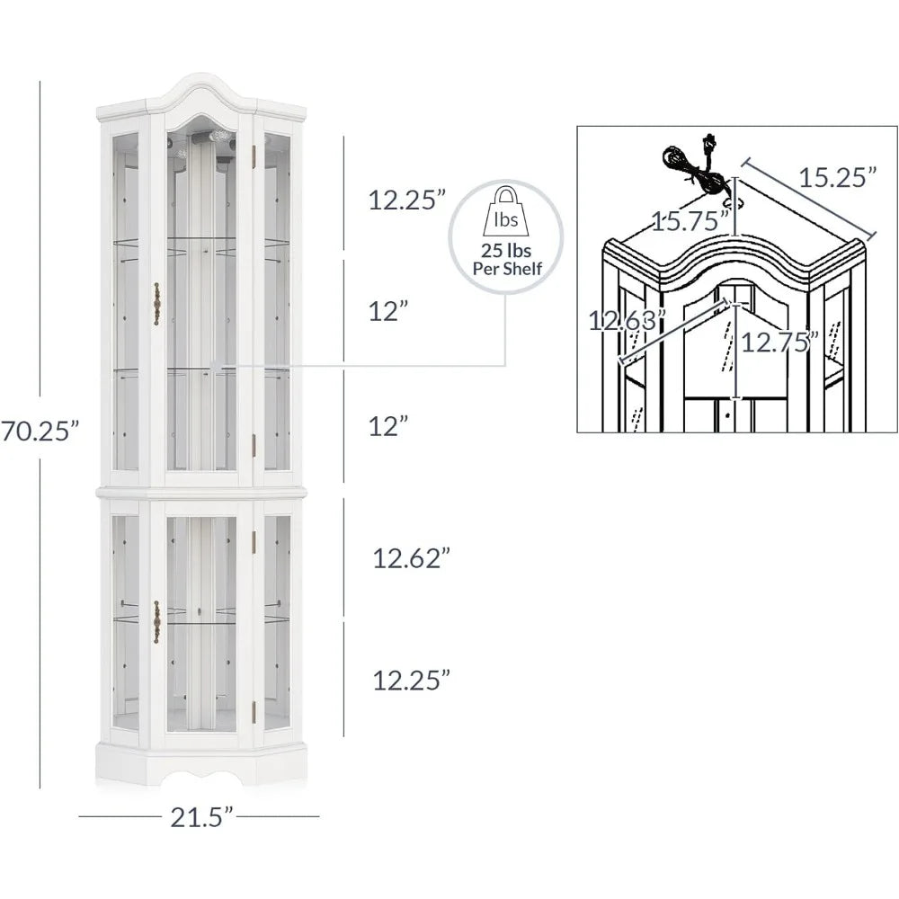 Living Room Displays Curio Cabinets