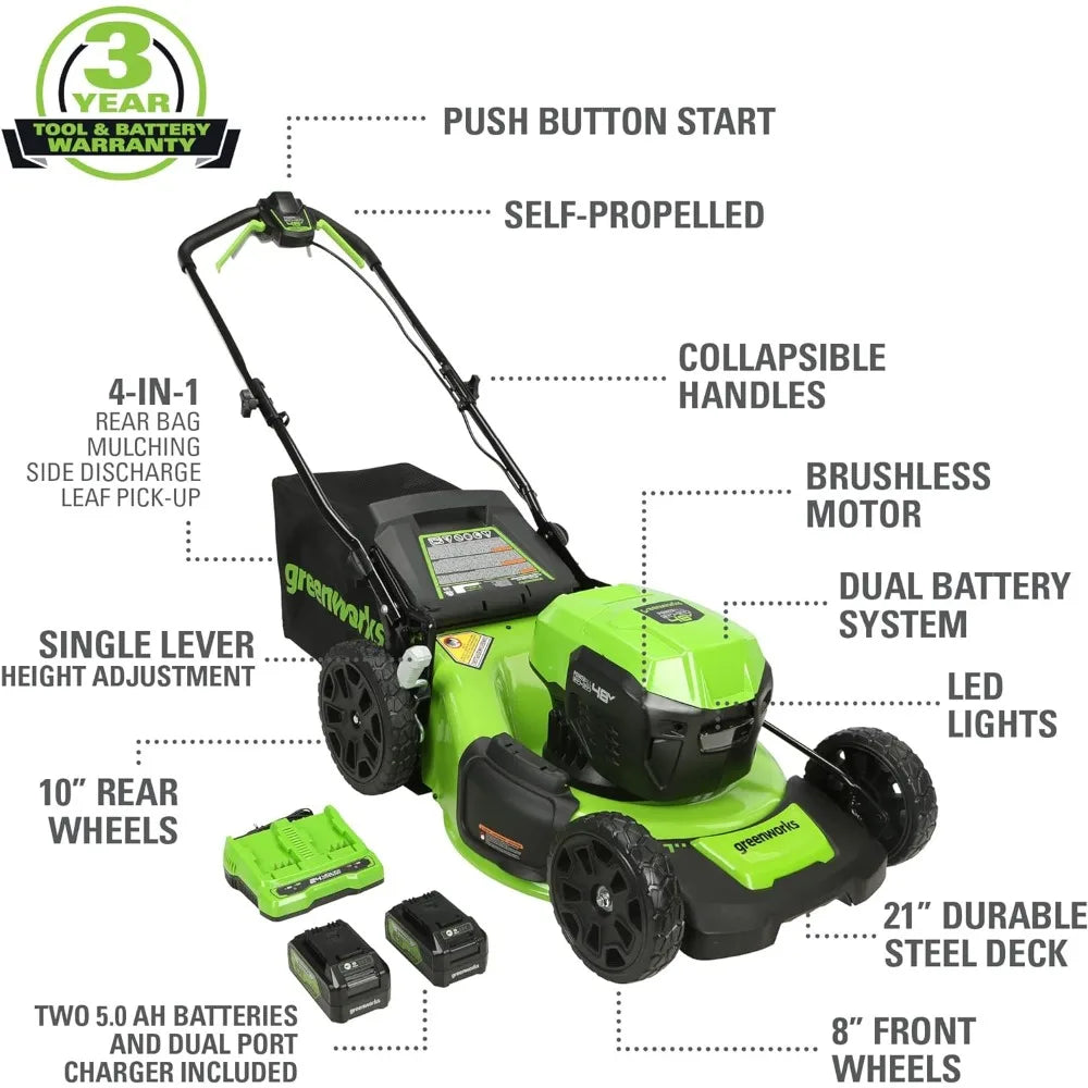 21" Brushless Cordless (Self-Propelled) Lawn Mower