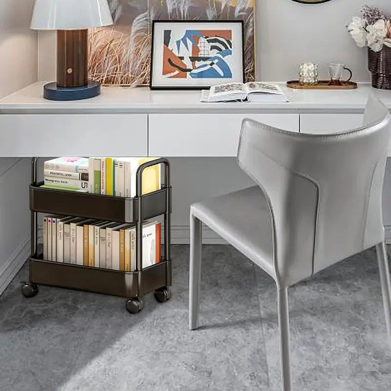 Movable Bookshelf Cart