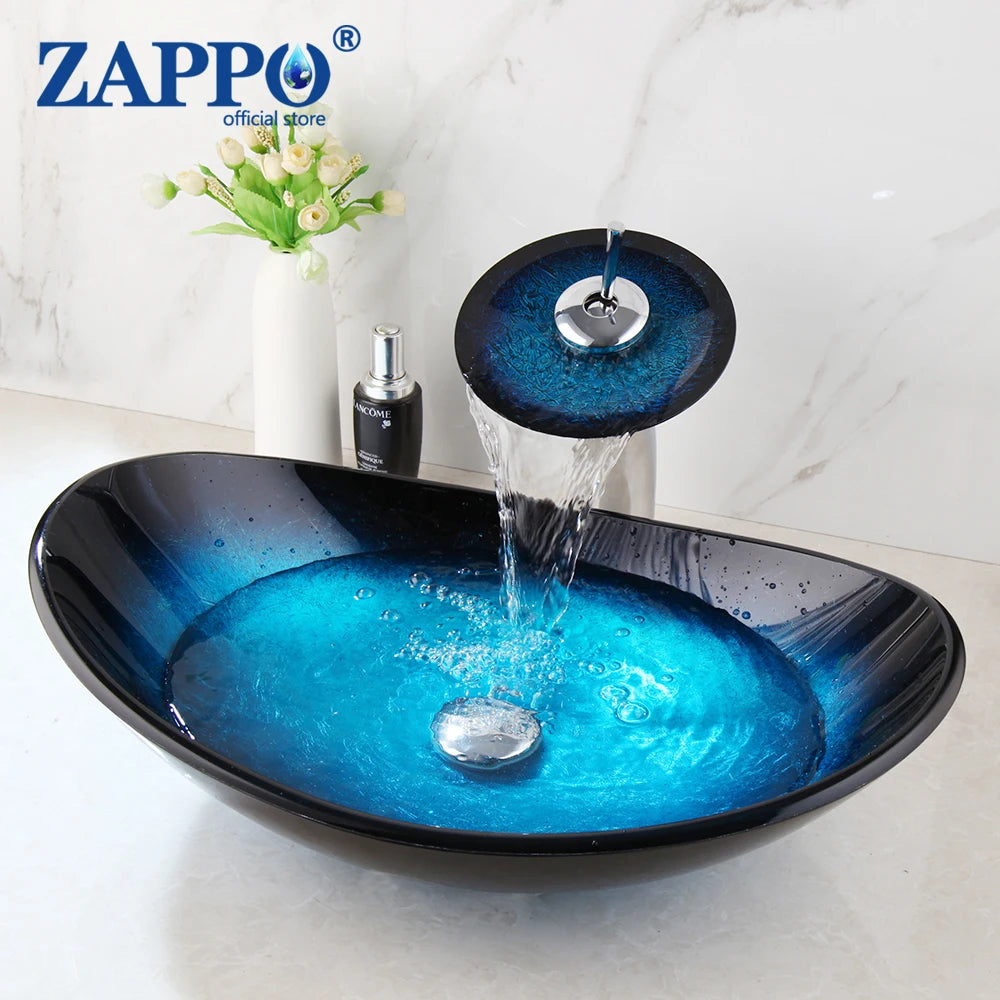 Tempered Glass Basin Sink Washbasin