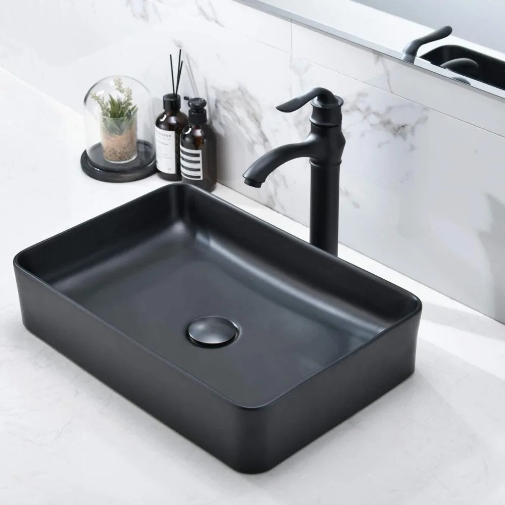 Bathroom Furniture Rectangular Countertop Sink