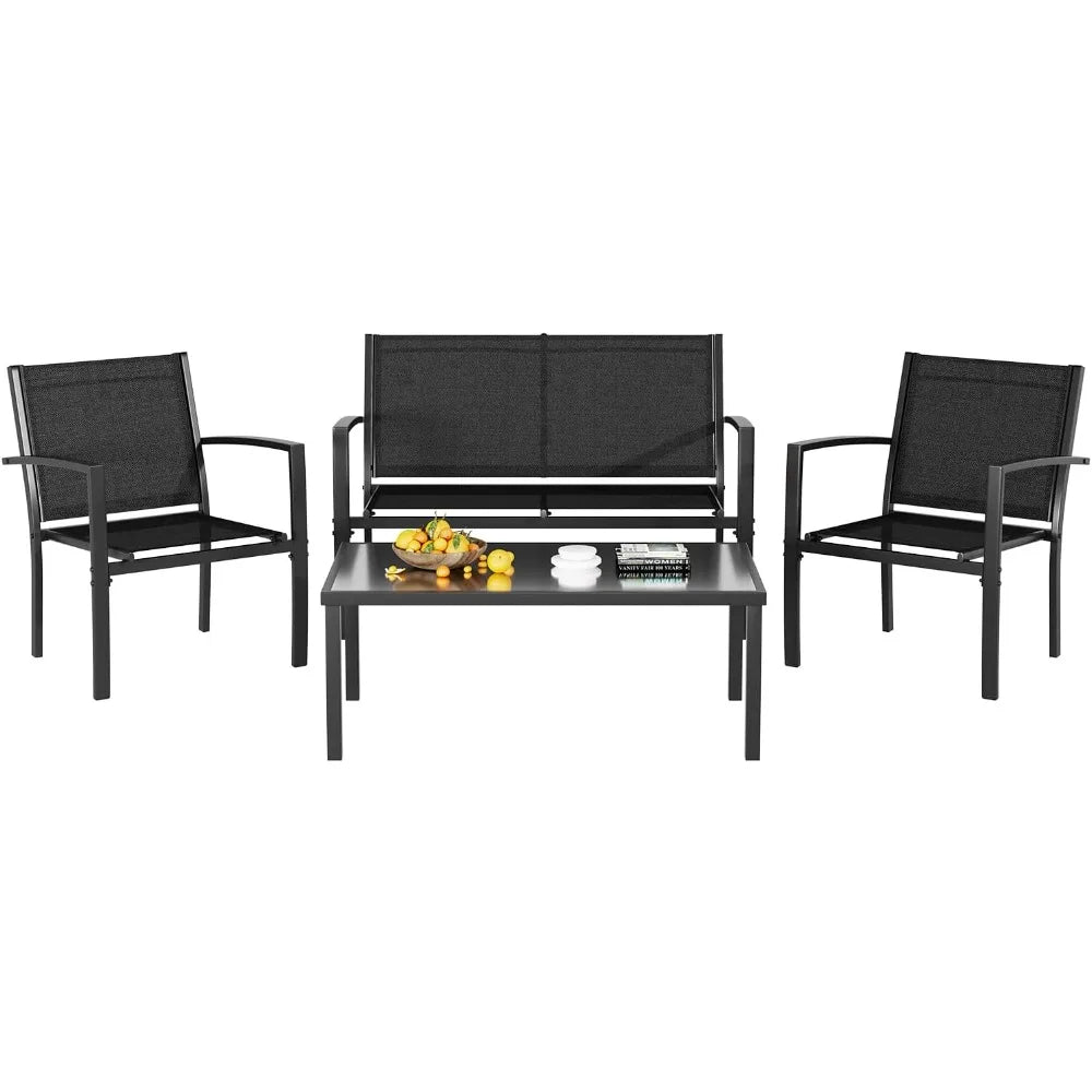 4 Pieces Patio Furniture Set,