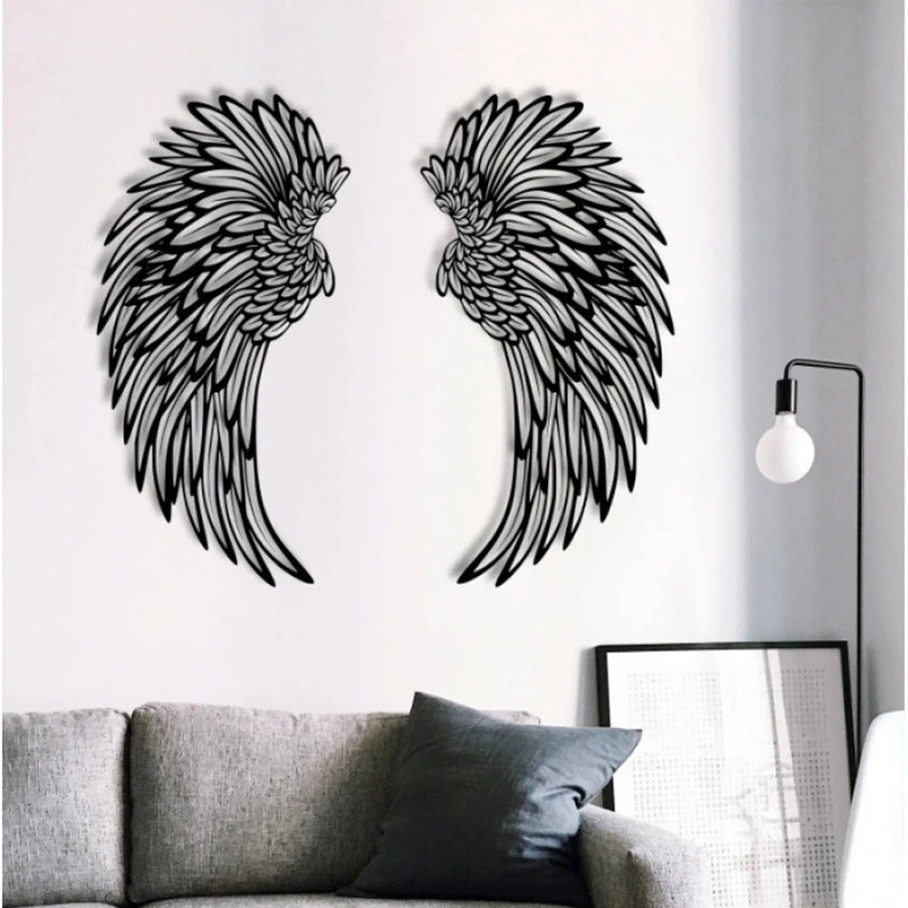 Angel Wings Wall Decoration with Lights