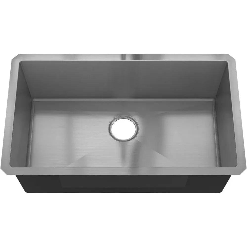 32" x 19" x 10" Undermount Single Bowl Kitchen Sink