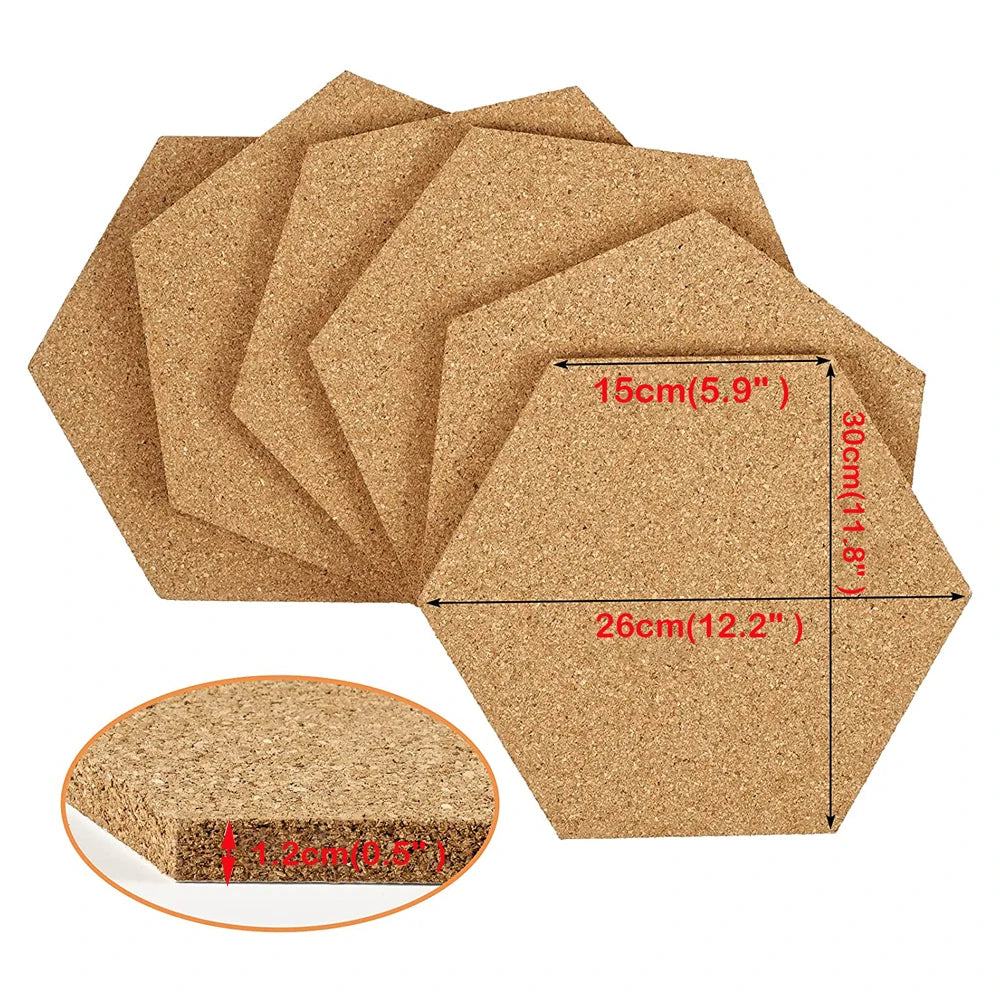 Hexagon Cork Boards