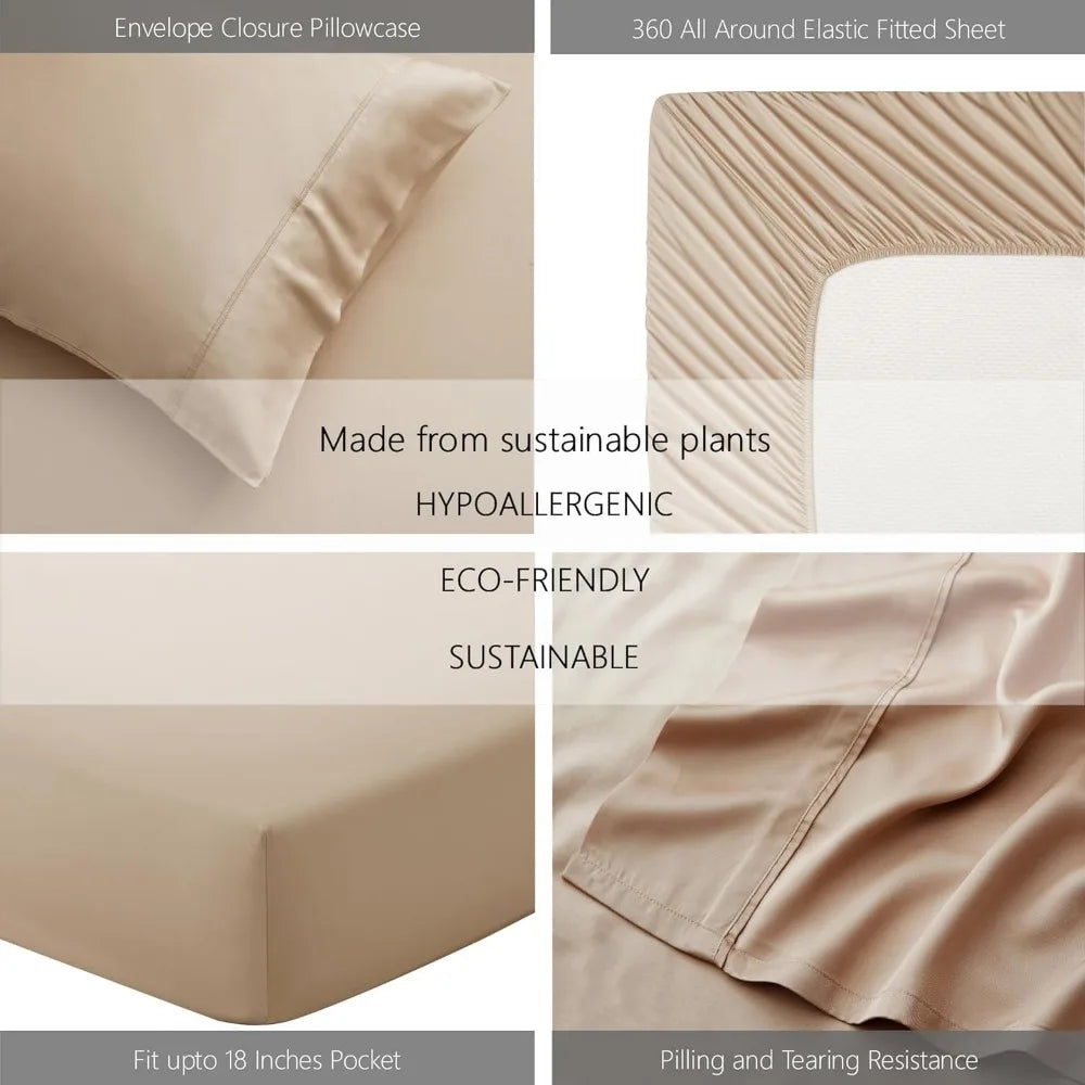 Hotel luxury satin sheets