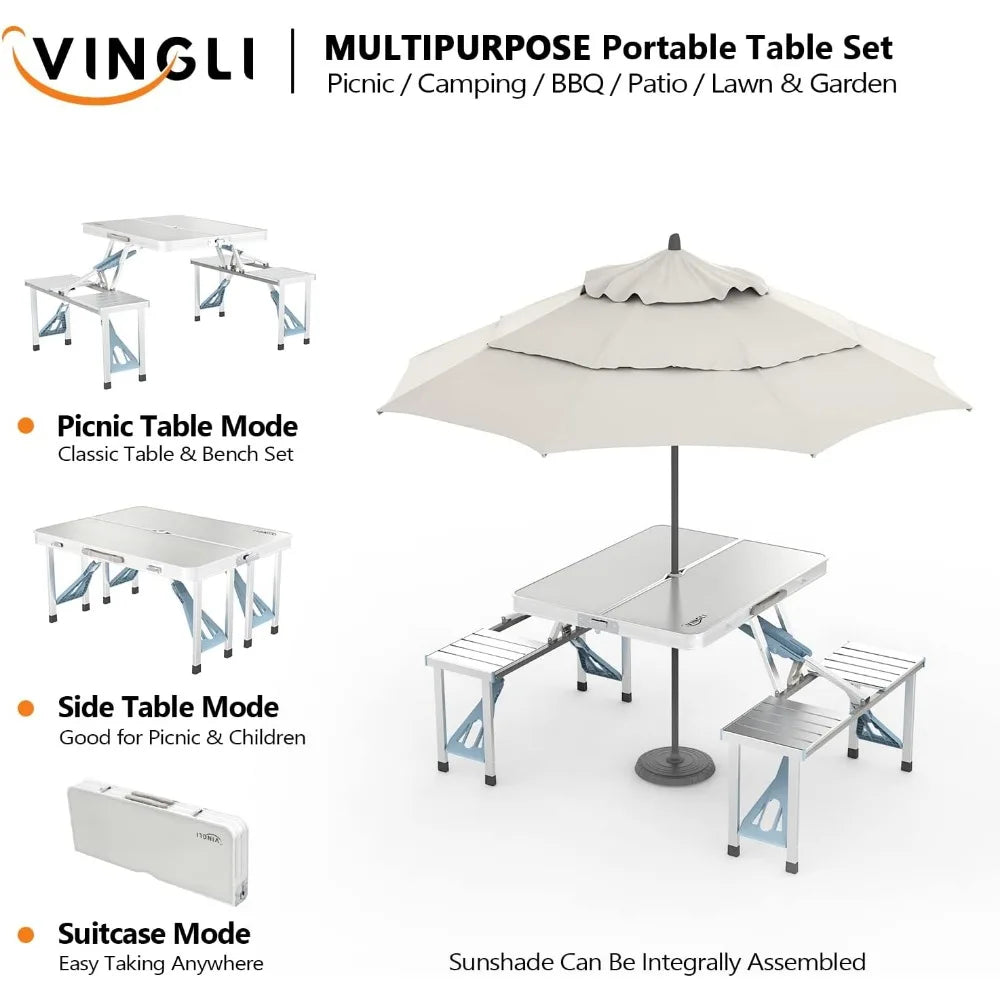 4Ft Folding Picnic Table