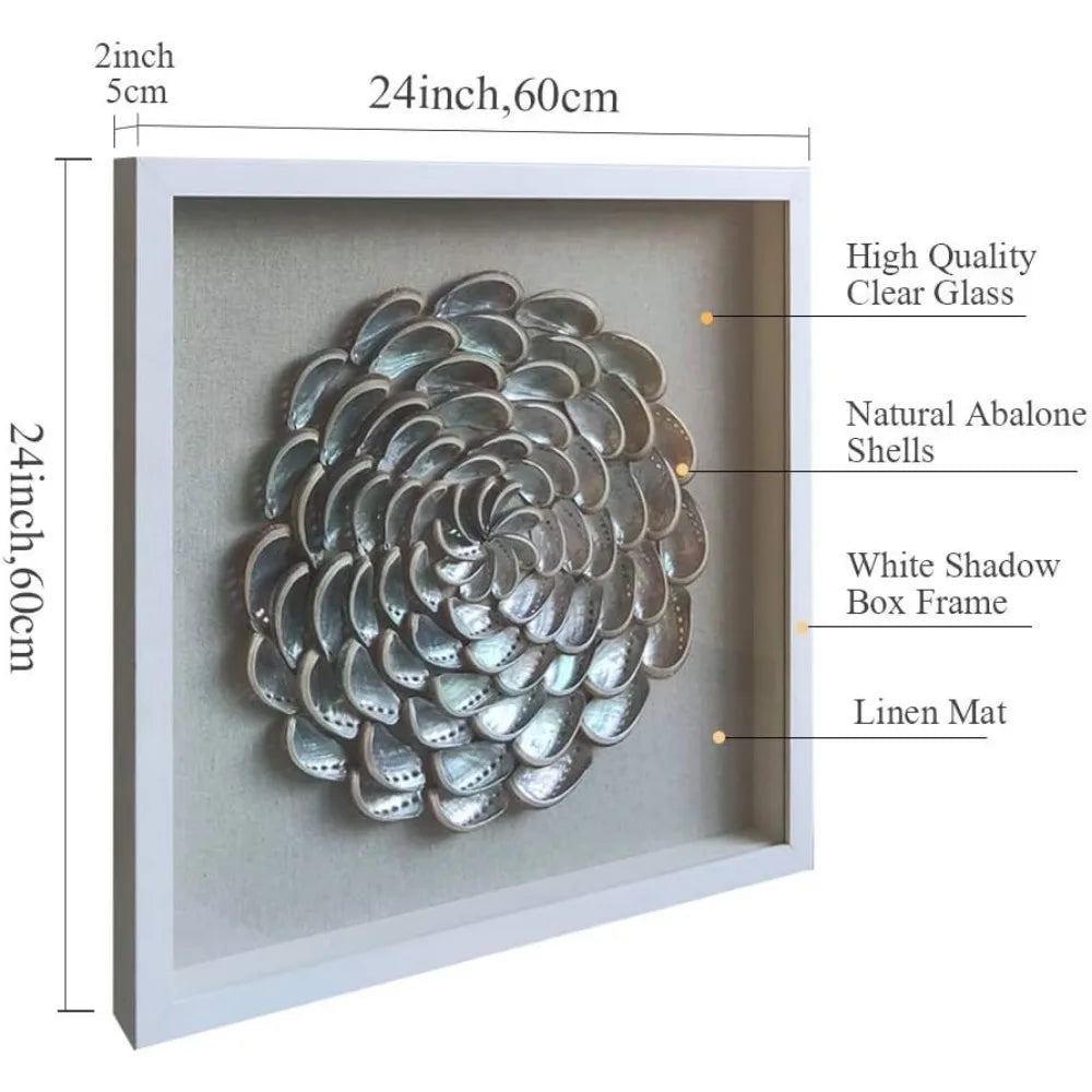 3D handmade wall decoration with shadow box frame