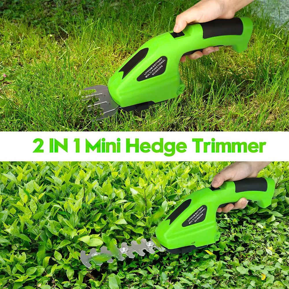 2 in 1 Mini Electric Hedge Trimmer