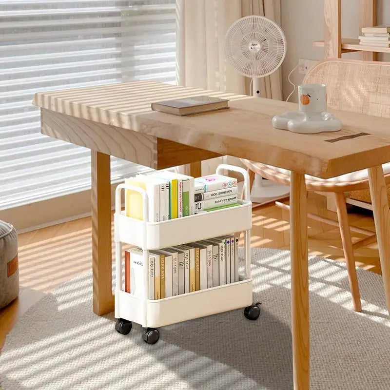 Movable Bookshelf Cart