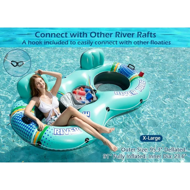 Inflatable  2 Person Tube Float