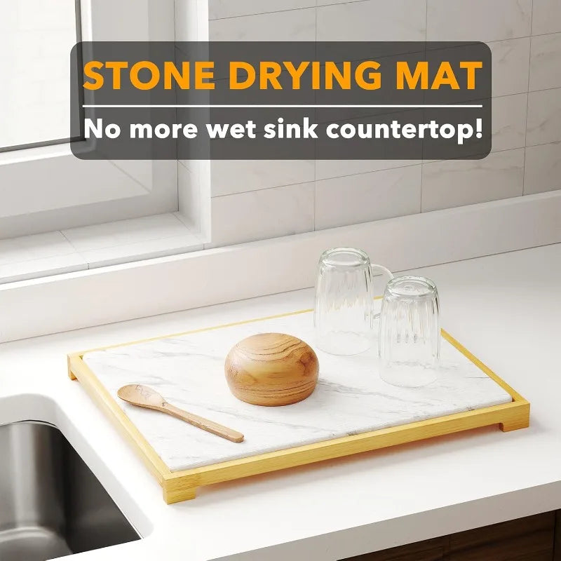 Stone Drying Mat for Kitchen Counter