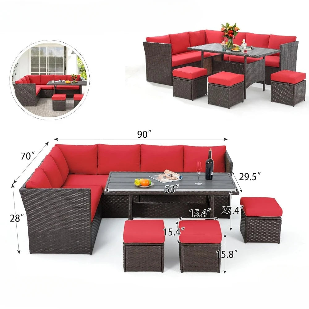 7 Pieces Patio Furniture Set