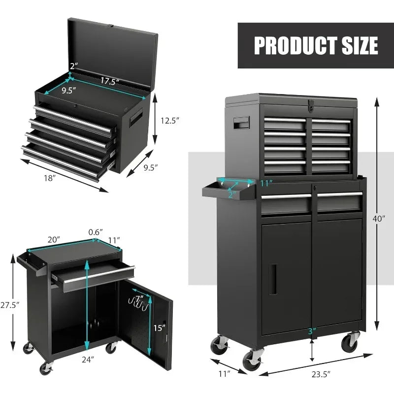 5-Drawer Rolling Tool Storage Cabinet