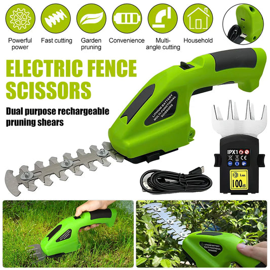 2 in 1 Mini Electric Hedge Trimmer