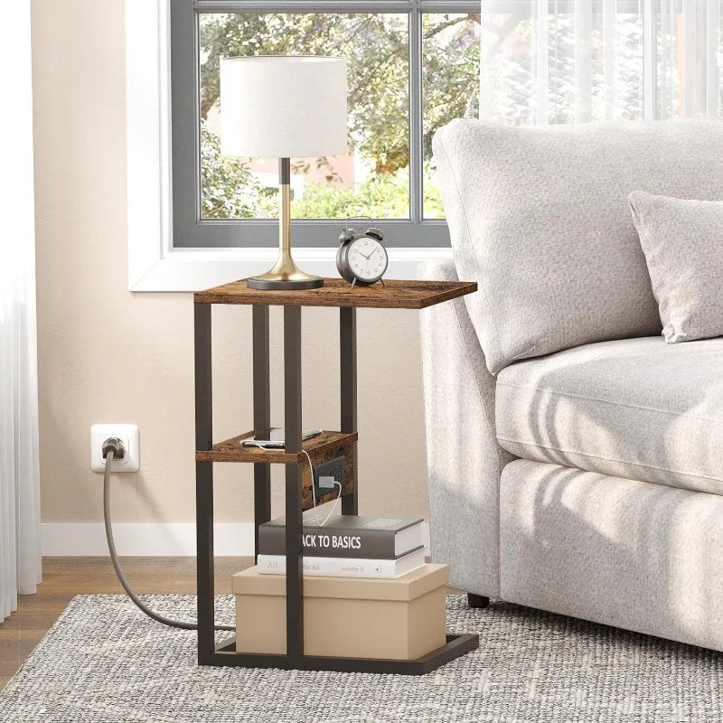 C Shaped End Table