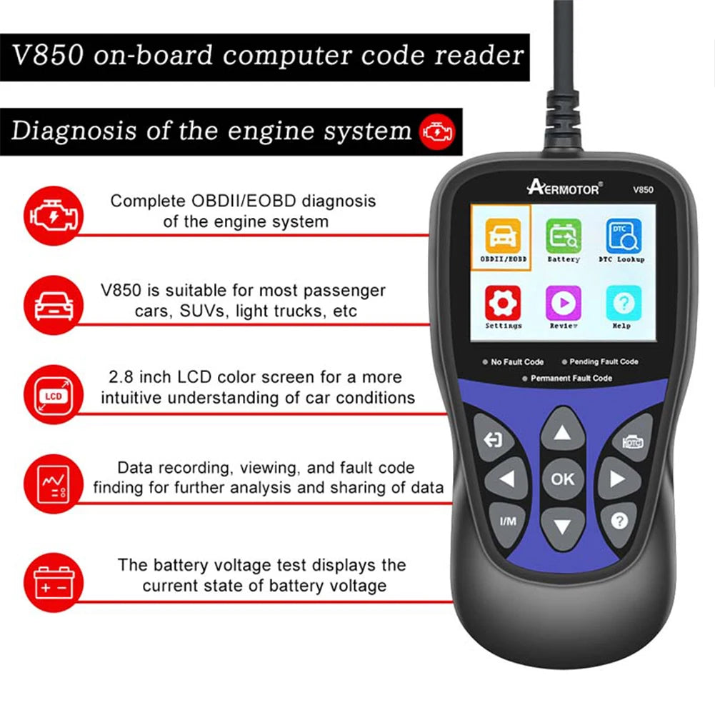 Car Engine Fault Code Reader