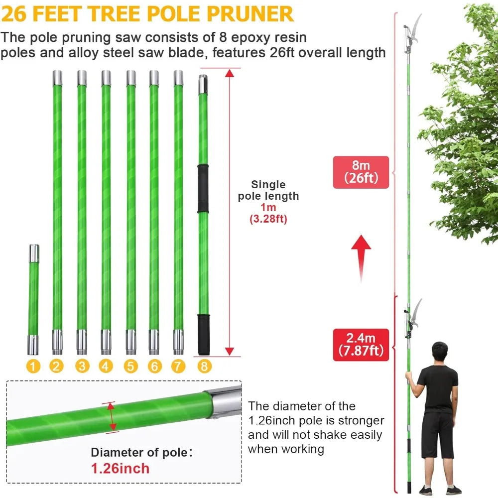 26 Feet Tree Pole Pruner