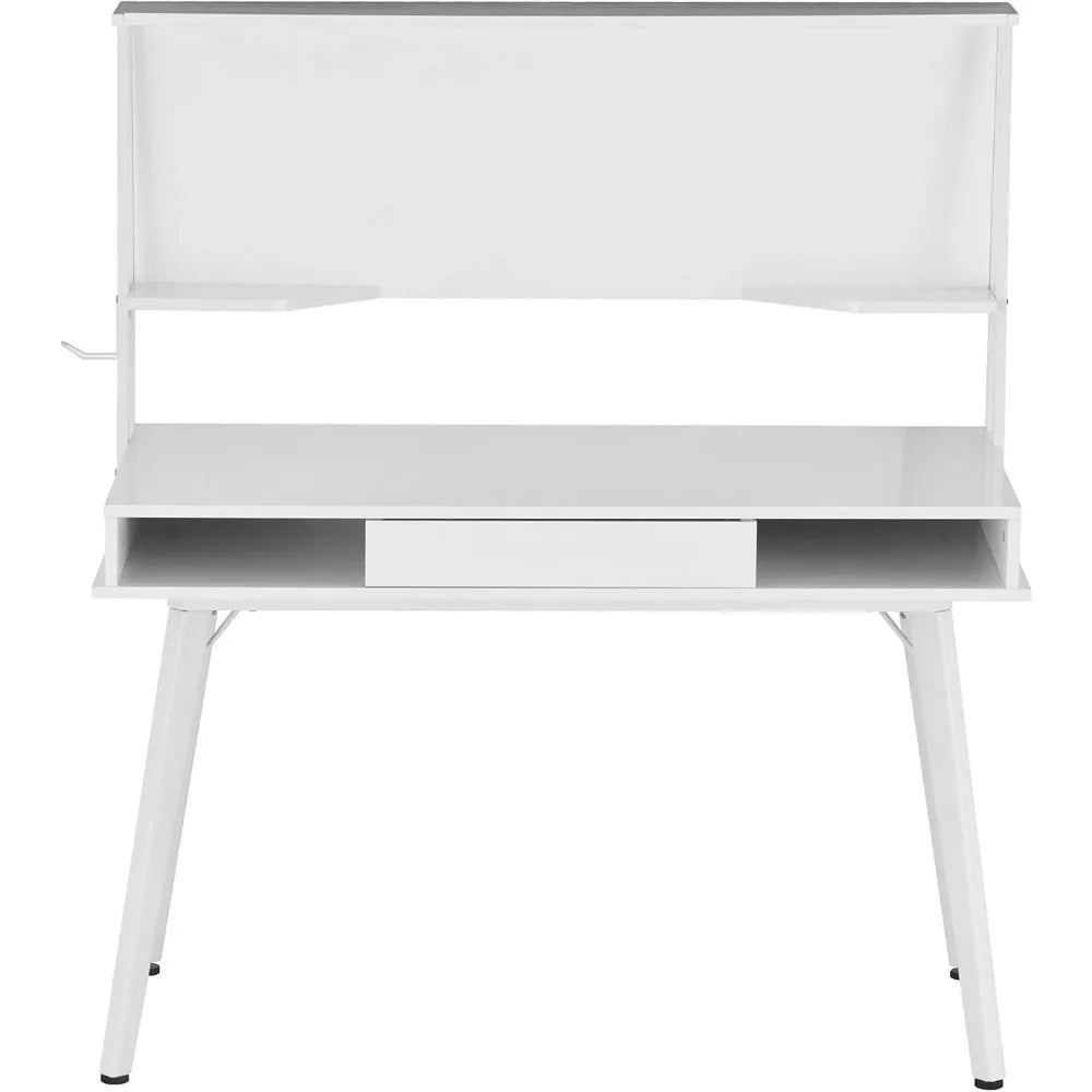 Home Office Desk with Dry Erase White Board