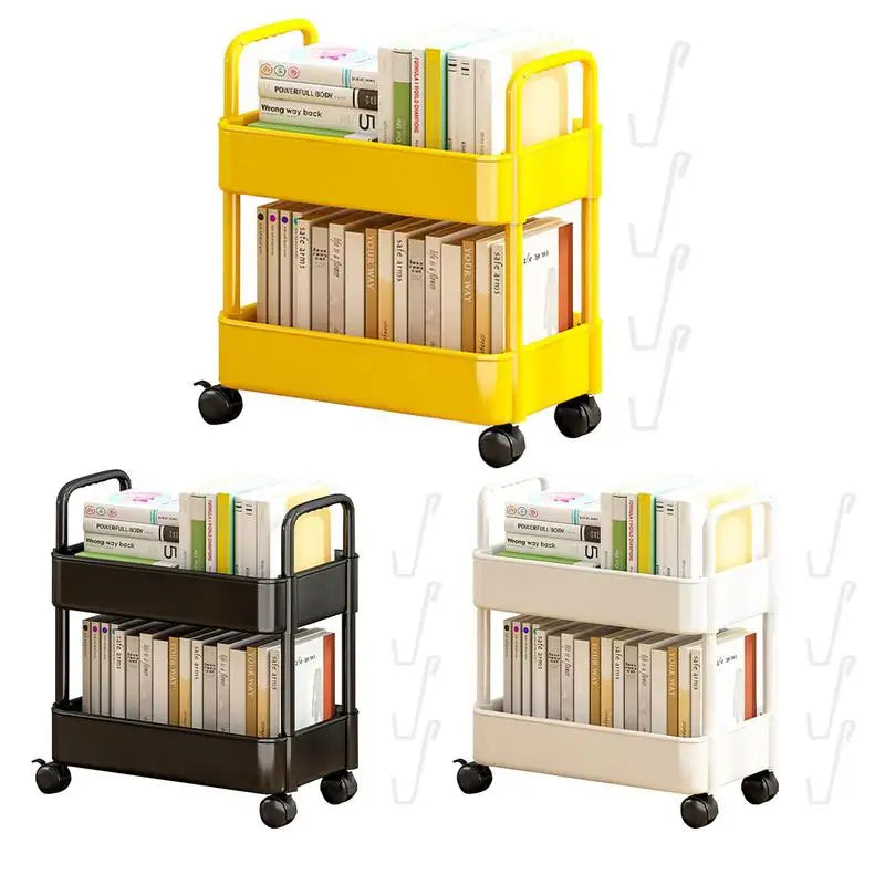 Movable Bookshelf Cart