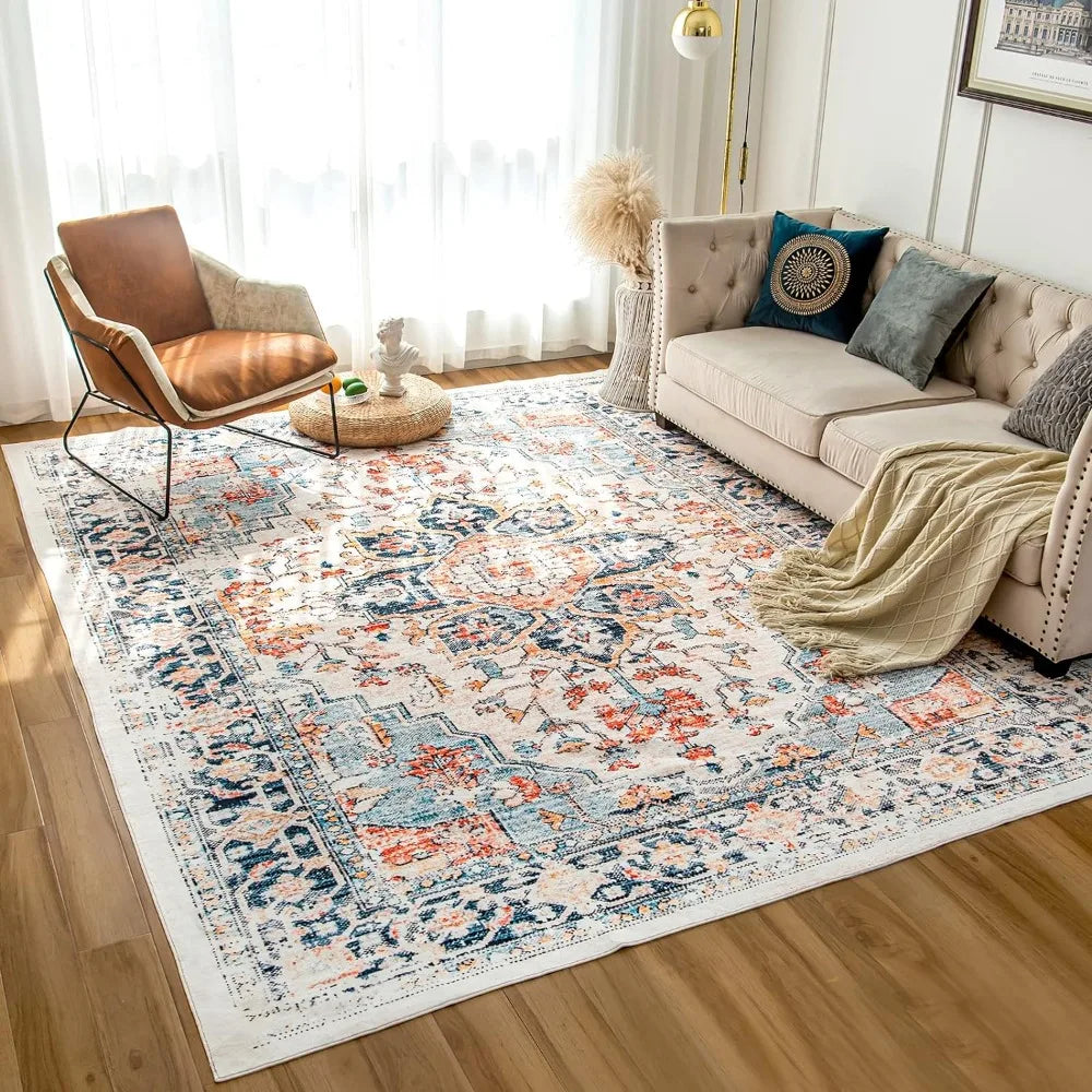 Machine Washable Vintage Design Area Rugs