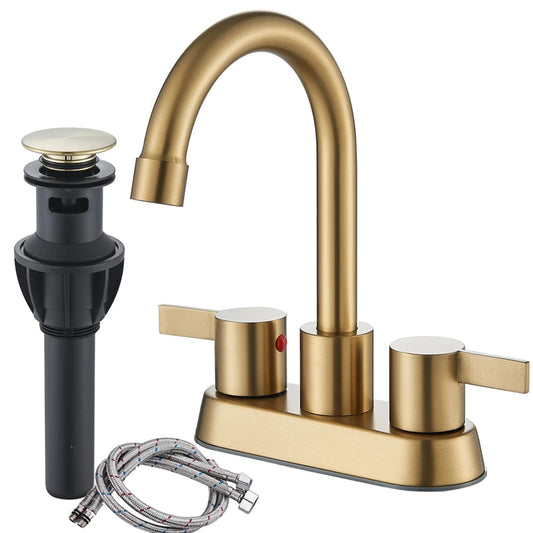 Brushed Gold Bathroom Faucet