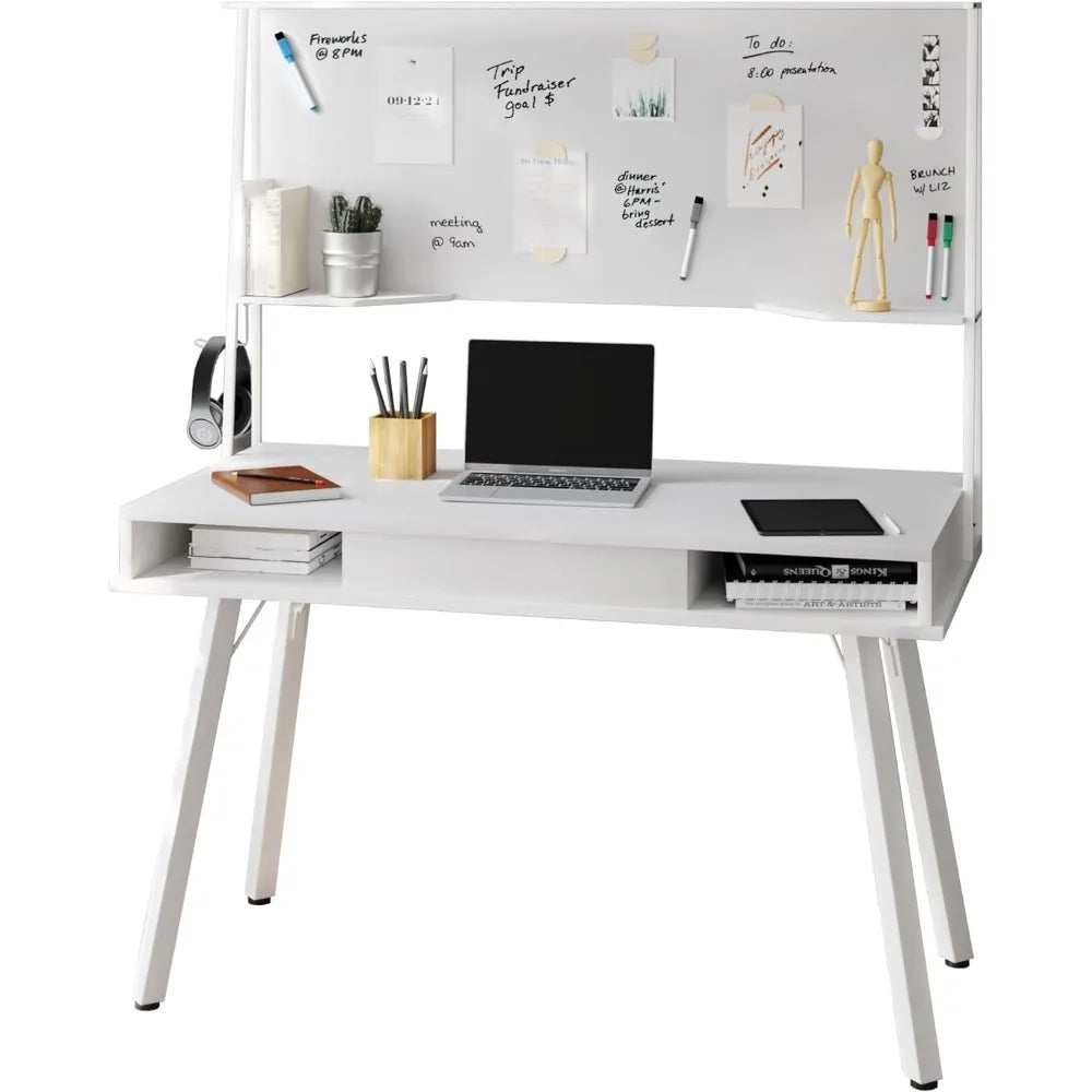 Home Office Desk with Dry Erase White Board