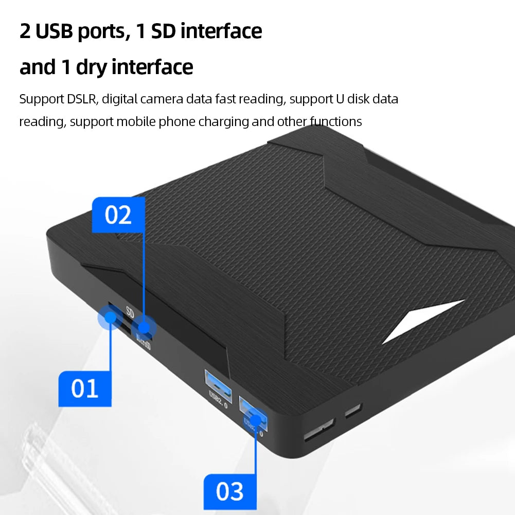 Portable USB 3.0 External CD DVD Writer Drive