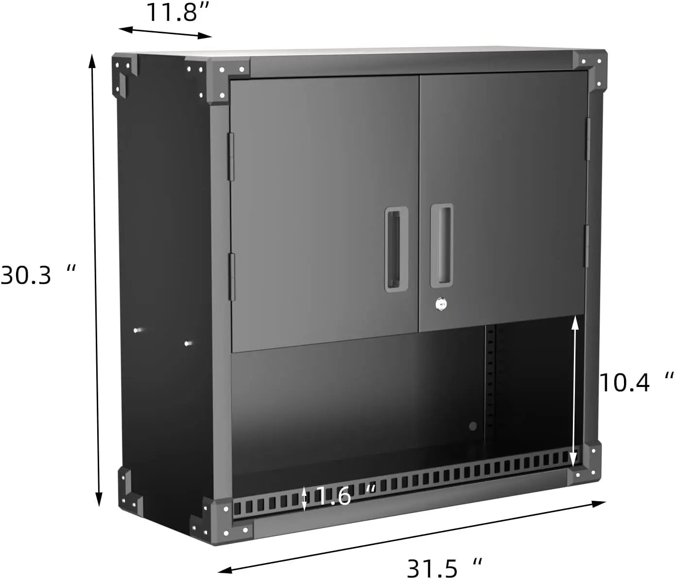 Metal Wall Storage Cabinet with Locking Door