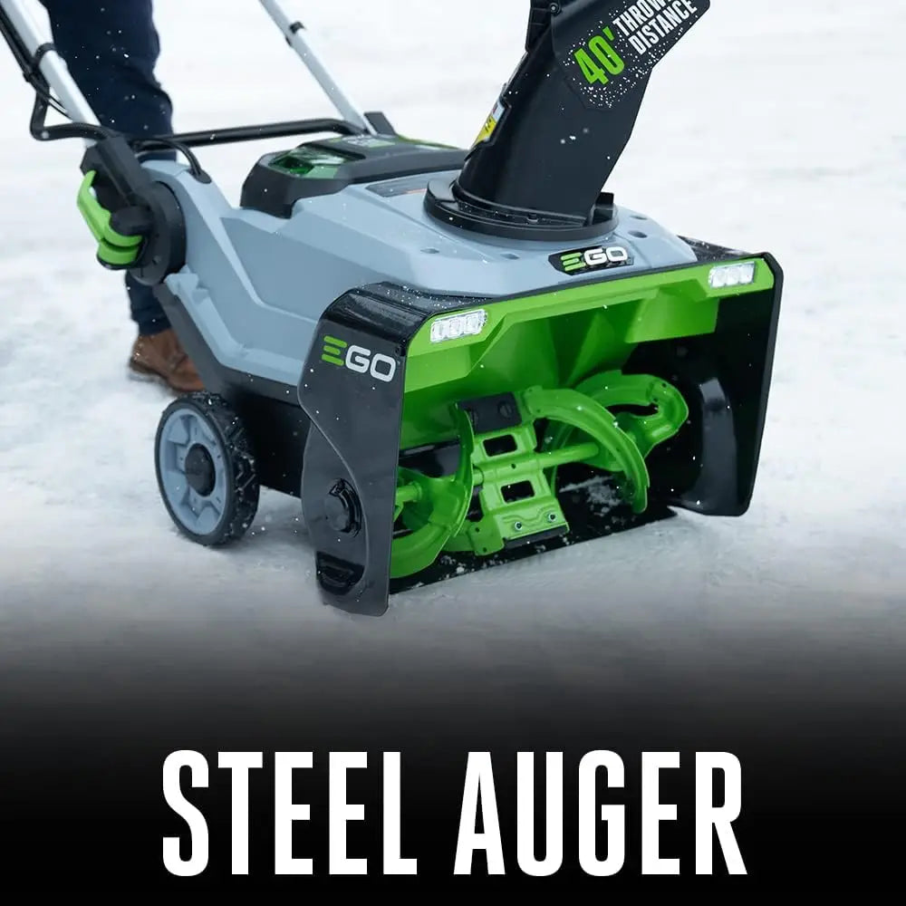 21-Inch 56-Volt Lithium-Ion Cordless Snow Blower with Steel Auger