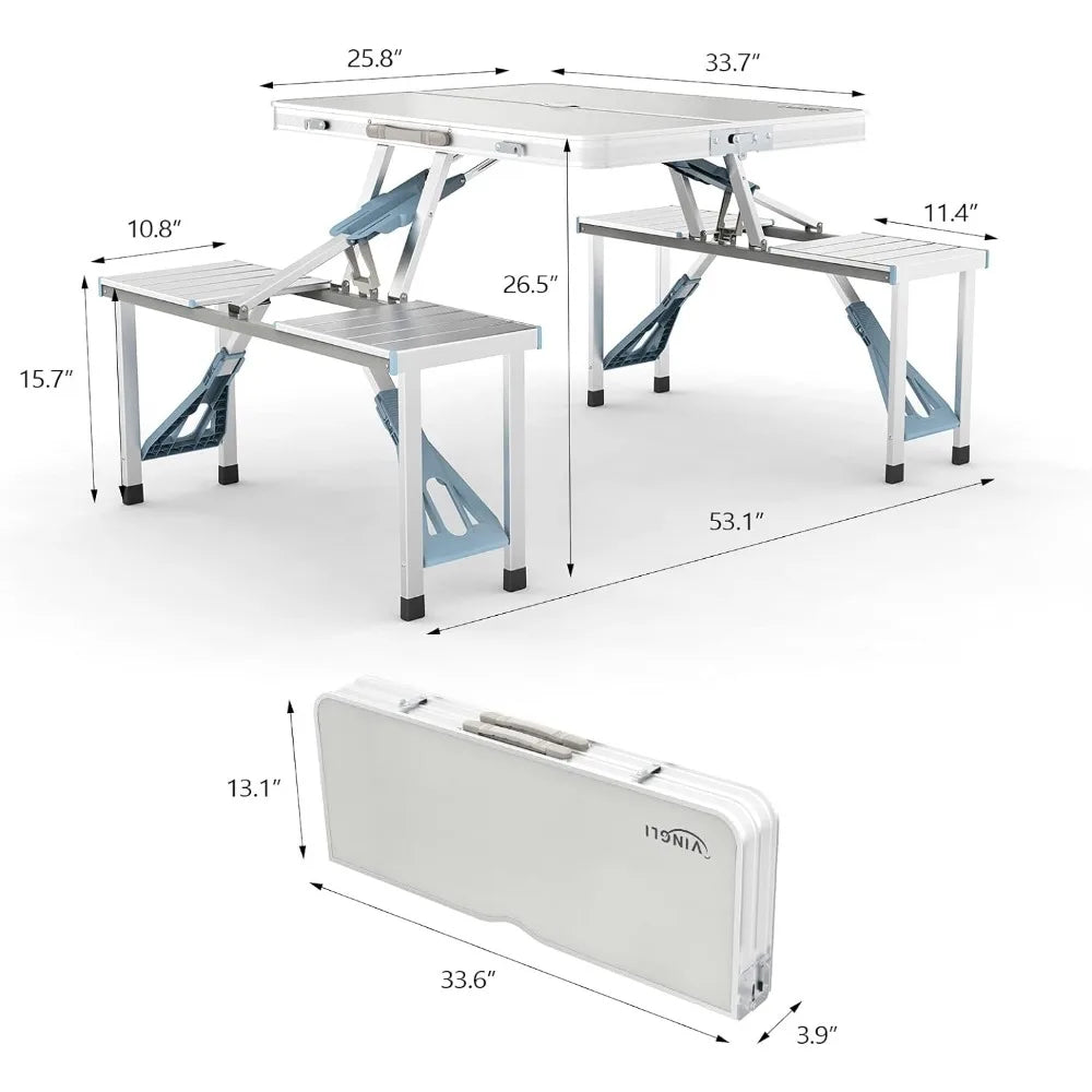 4Ft Folding Picnic Table