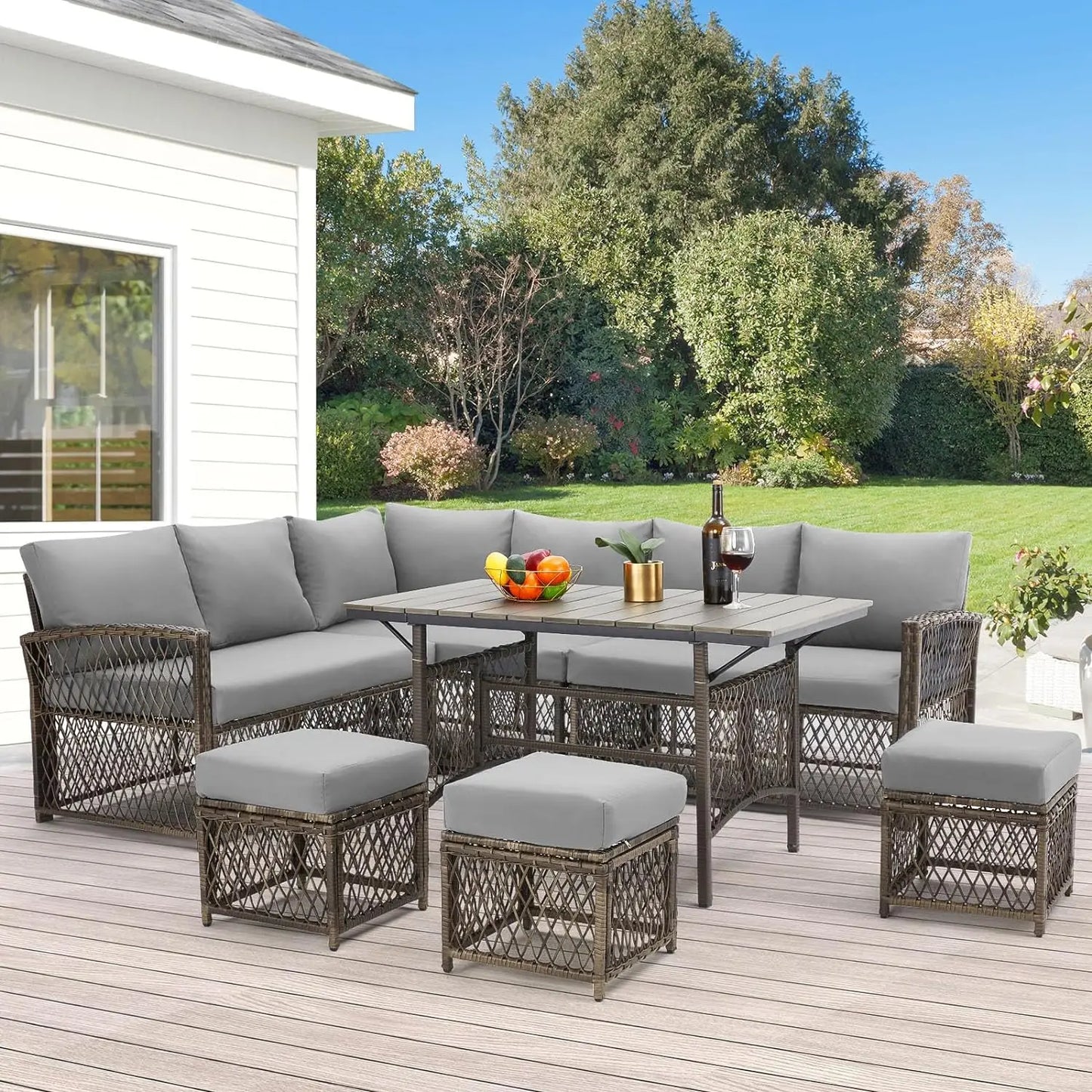 7 Pieces Patio Furniture Set