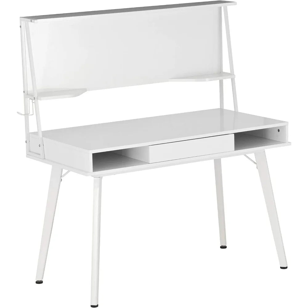 Home Office Desk with Dry Erase White Board