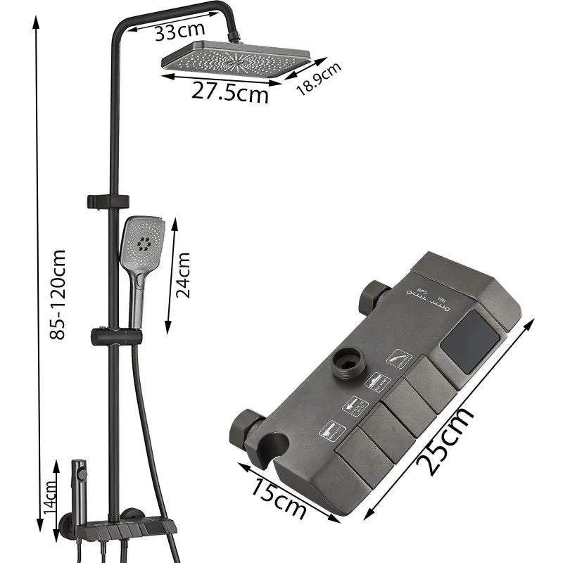 Bathroom Shower Set System Rainfall