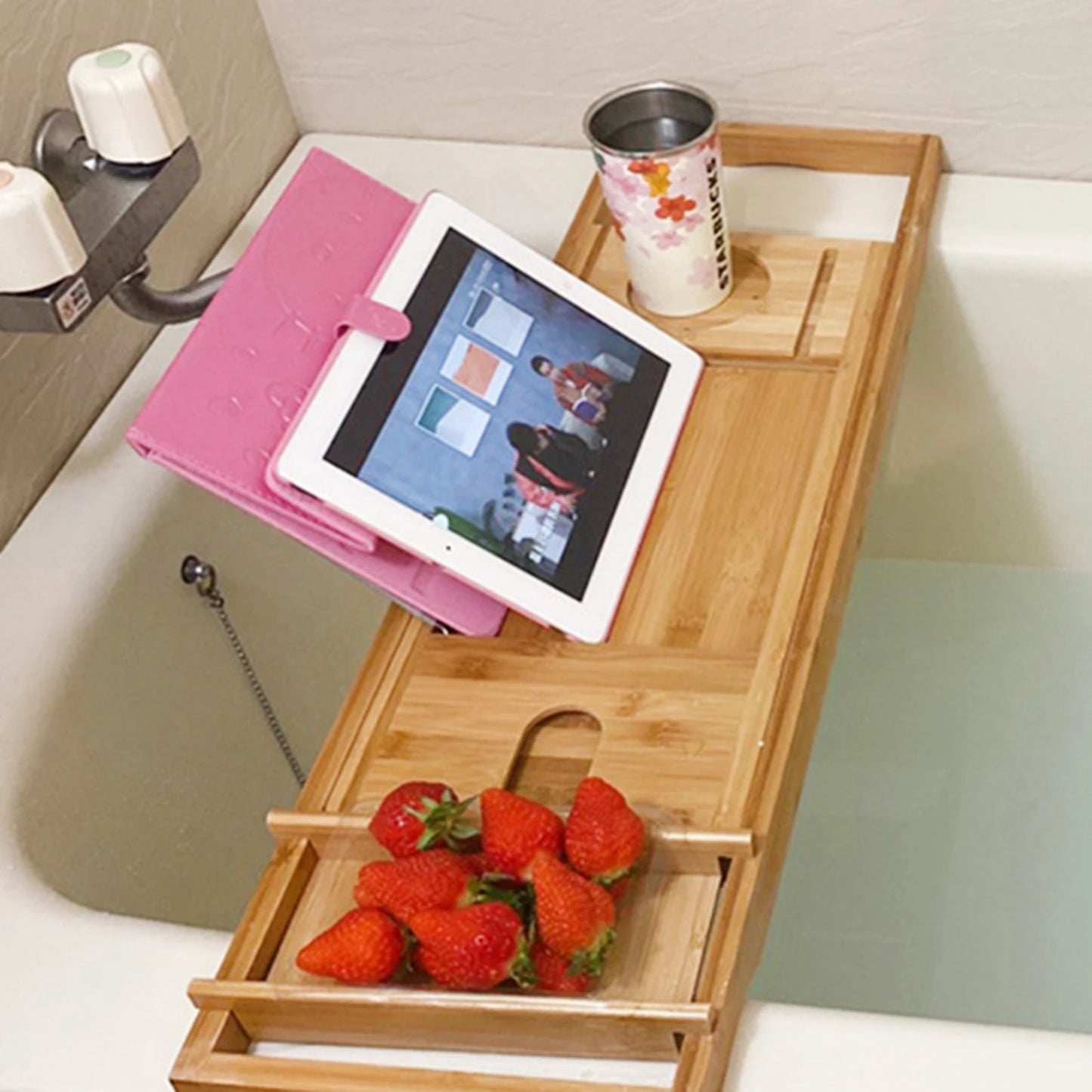 Extendable Table Bathtub Caddy