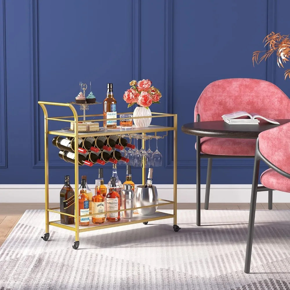 Home Bar Serving Cart,