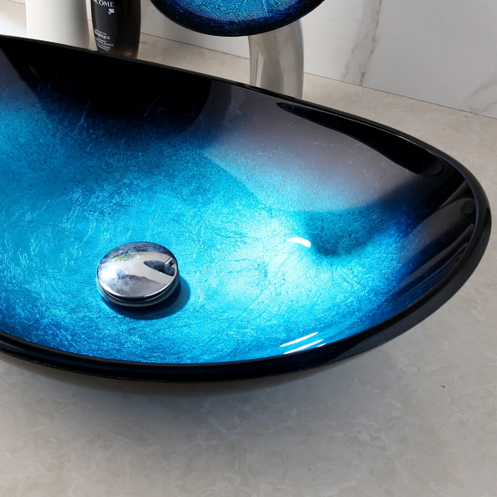 Tempered Glass Basin Sink Washbasin