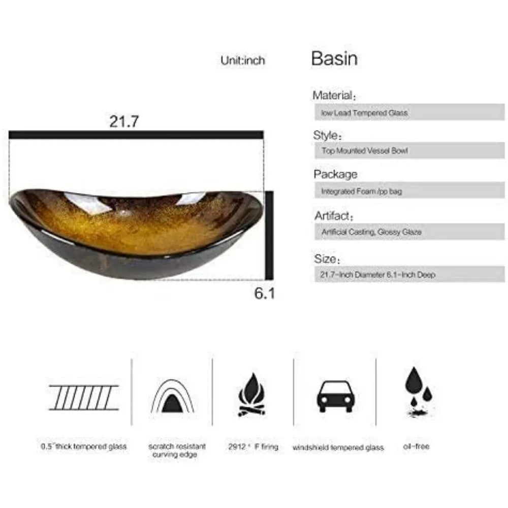 Bathroom Sink Boat Shape Basin