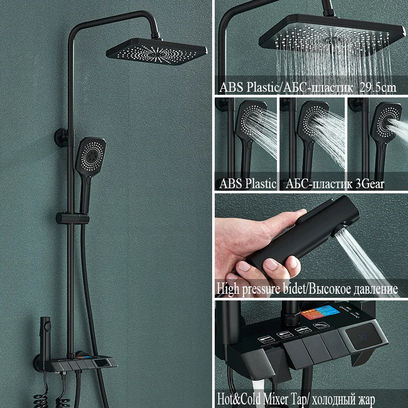 Bathroom Shower Set System Rainfall