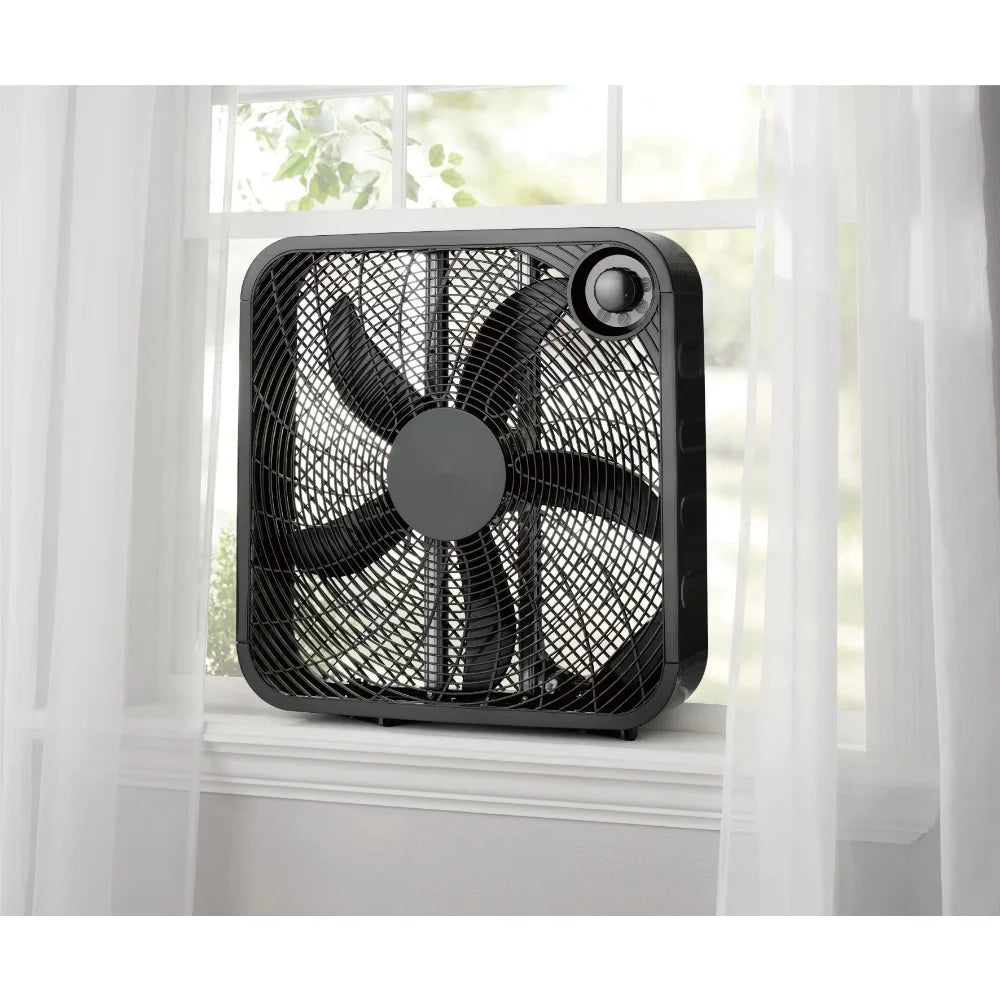 3-Speed Portable Box Fan