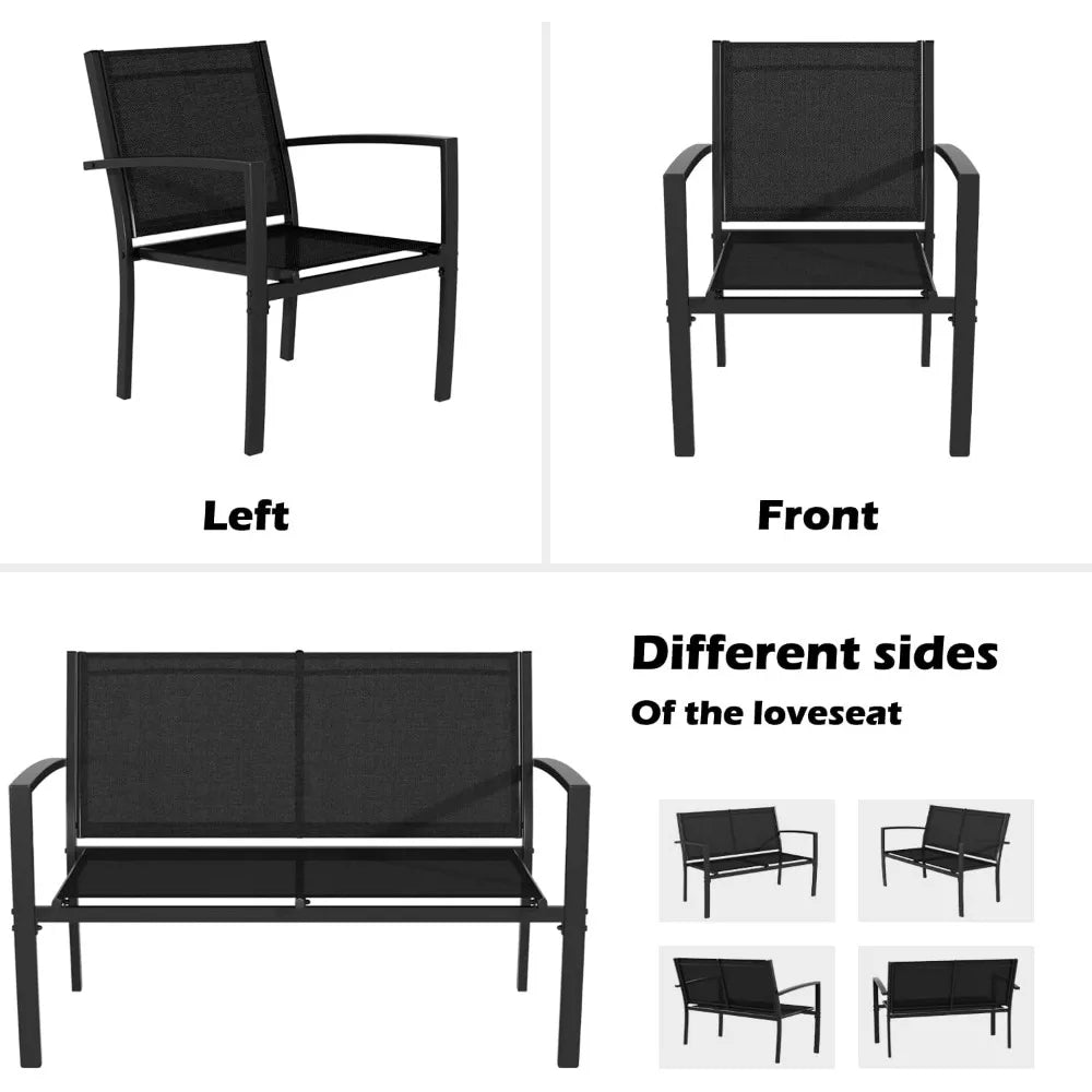 4 Pieces Patio Furniture Set,