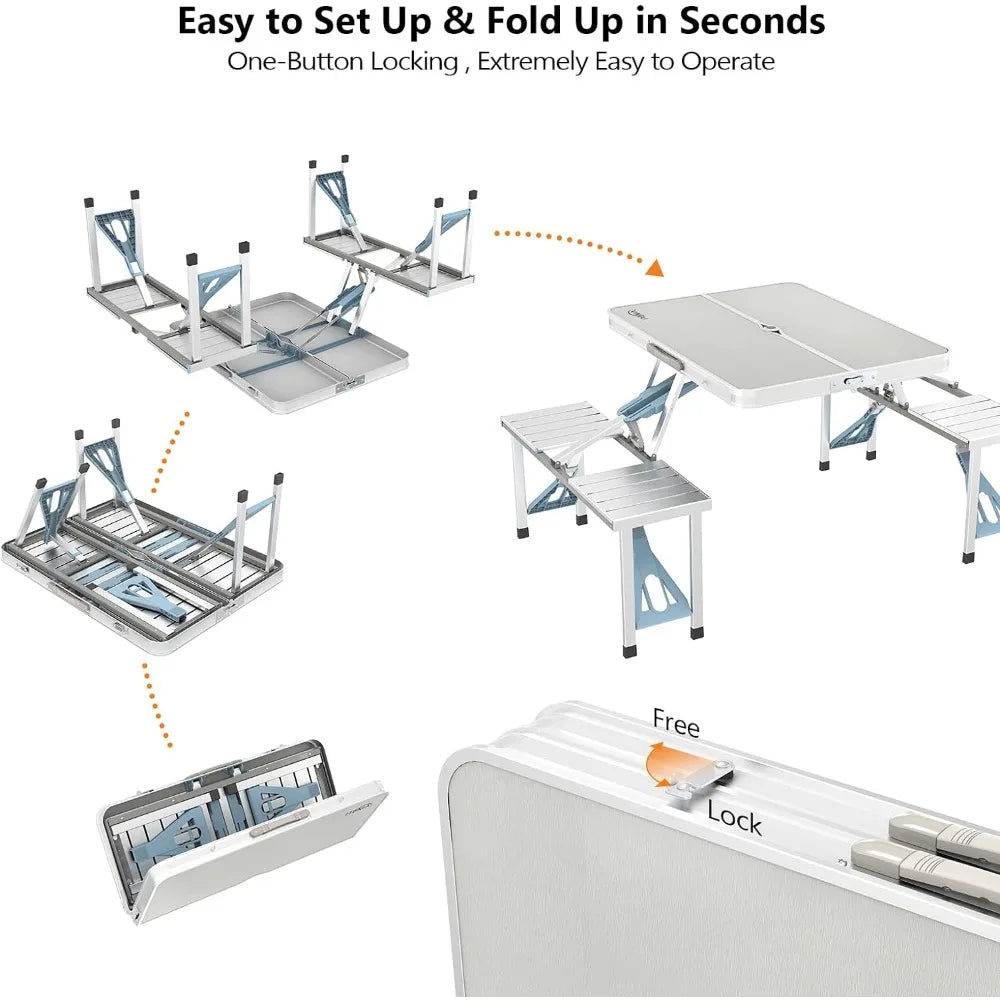 4Ft Folding Picnic Table