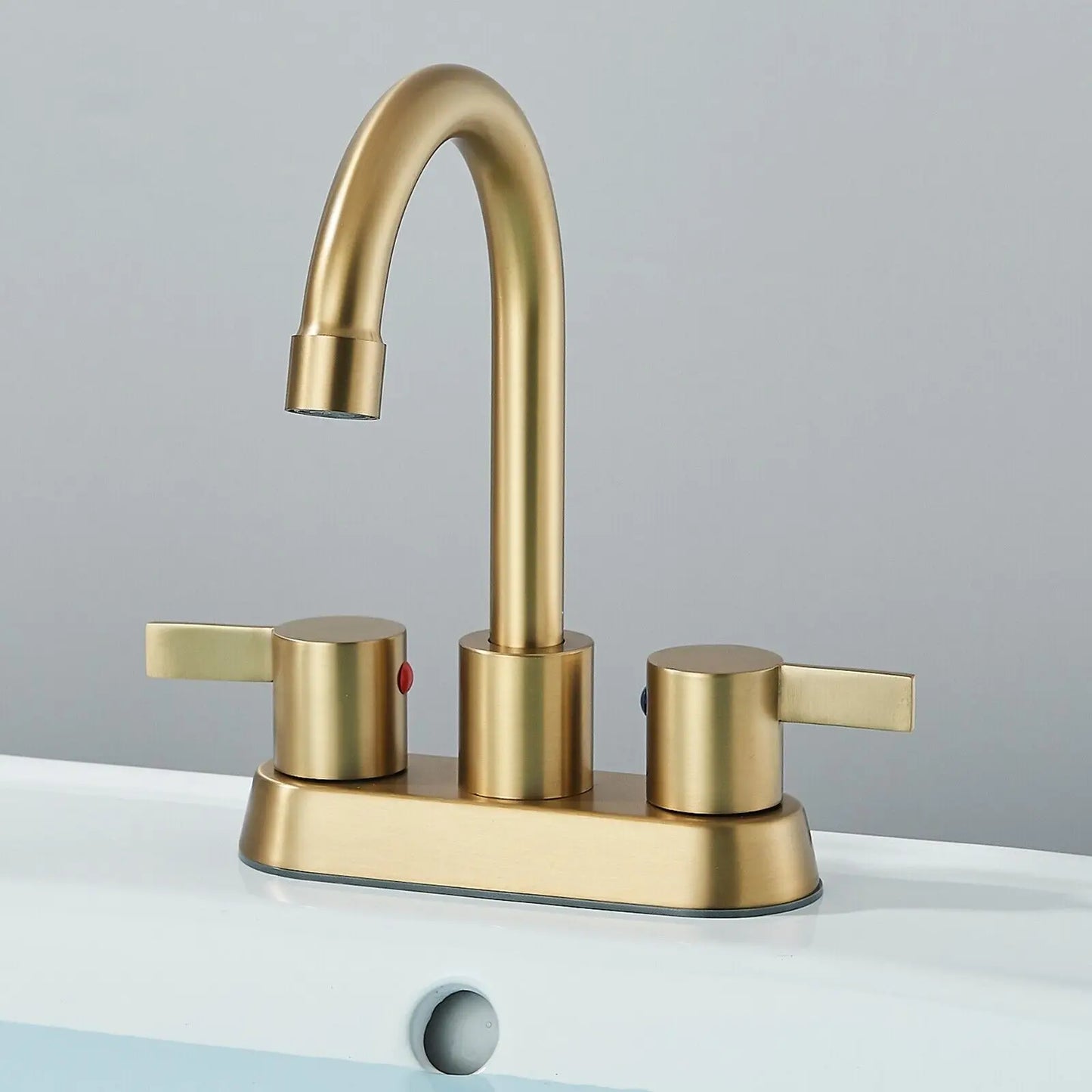 Brushed Gold Bathroom Faucet