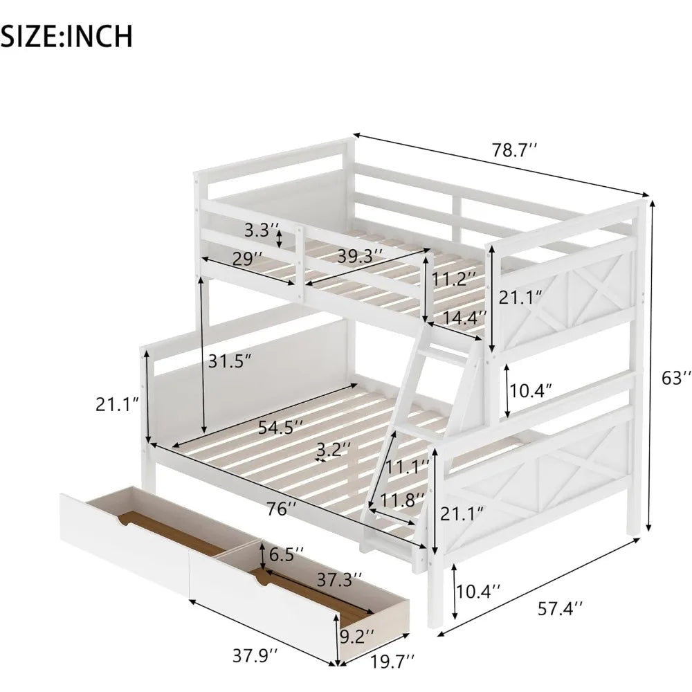 Twin Over Full Bunk Bed