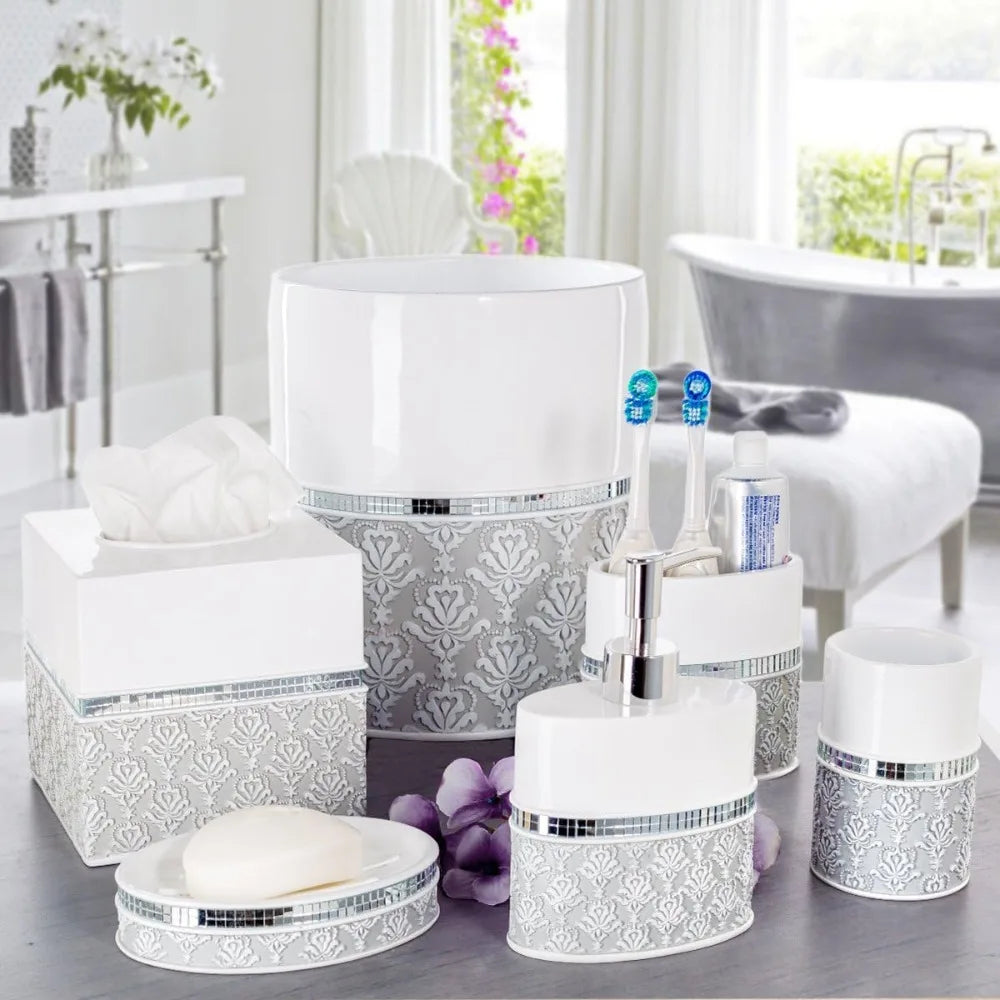 6 Piece Bathroom Accessory Set