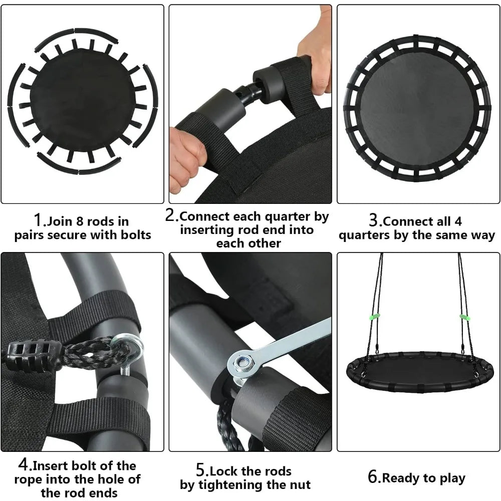 Tree Swing with PP Mat for Kids and Adults